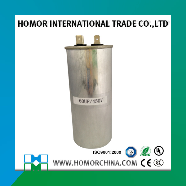 Aluminum Case Oval Type Cbb65 Air Condition Capacitor 450V 40UF 30+5UF