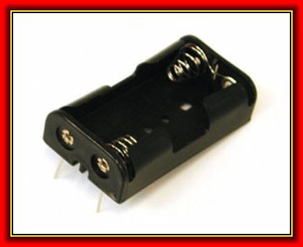 2AA Battery Box with PCB Pins