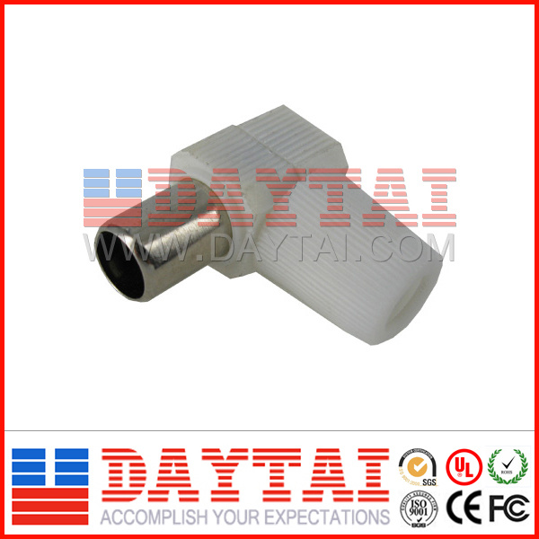 IEC Male 90 Degree TV Jack Connector