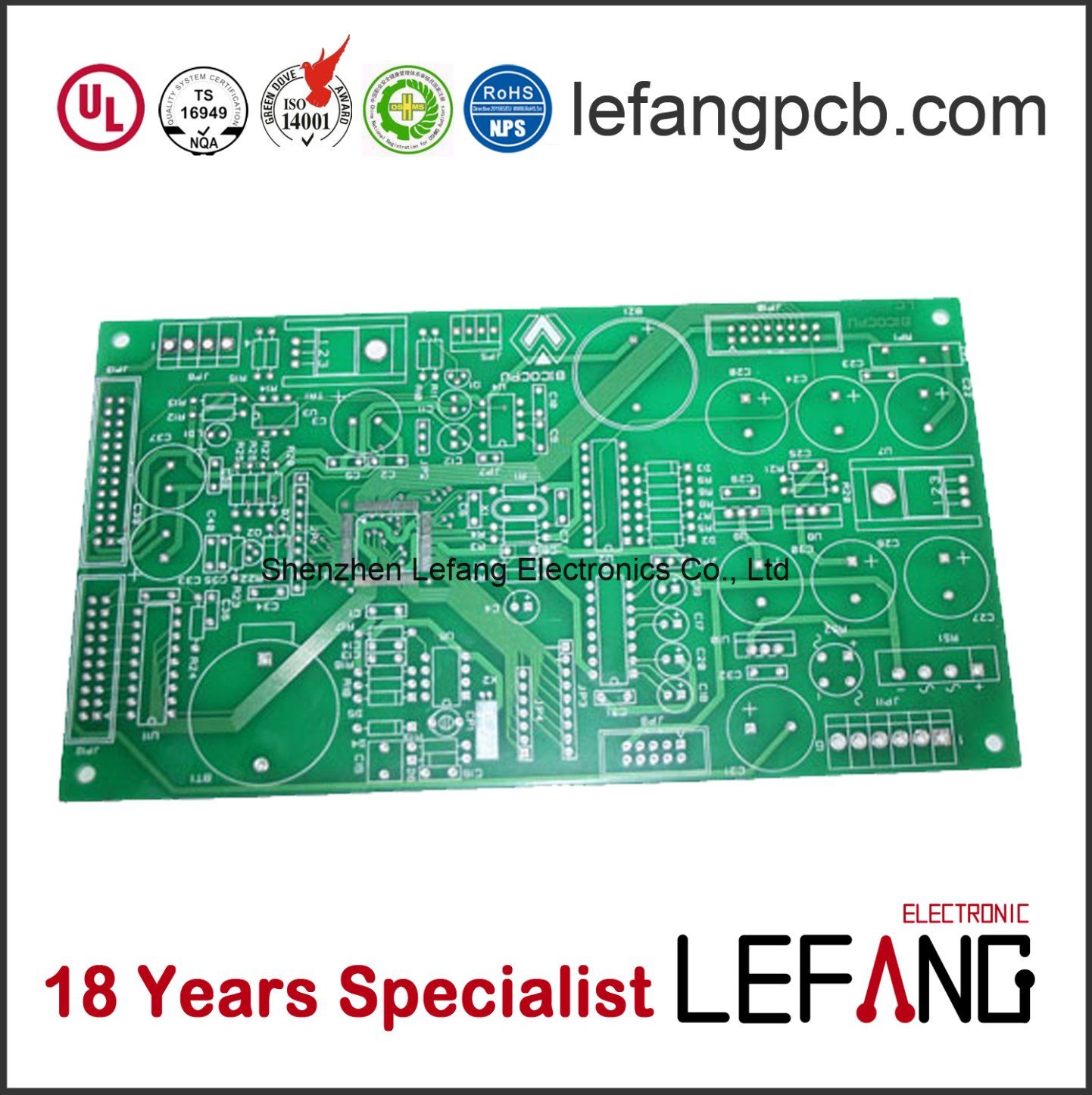 Halogen Free 1.6mm PCB with Free Sample