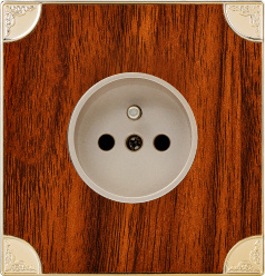 British Standard French-Style Wall Socket Flat (N6)