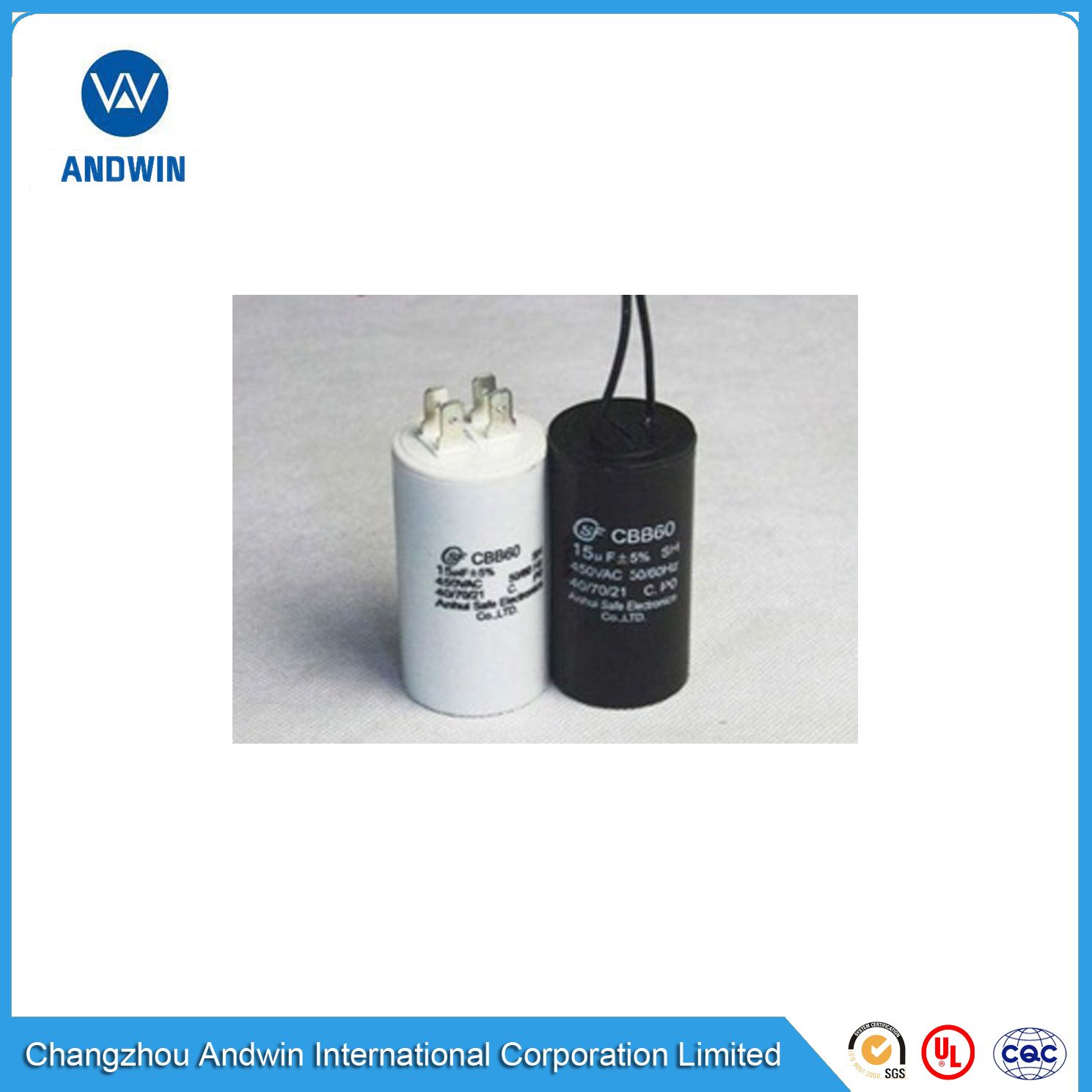 AC Motor Running Capacitor Cbb60 Good Sell