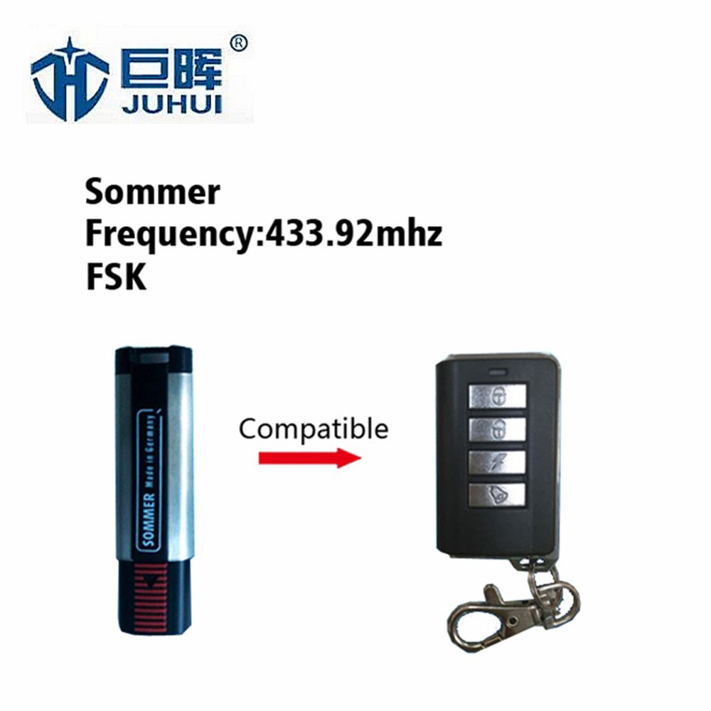 Compatible Sommer Rolling Code Remote Transmitter 433MHz
