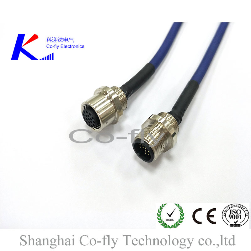 Back Mount Adapter M12 17 Pins Male Cable Plug Accessories