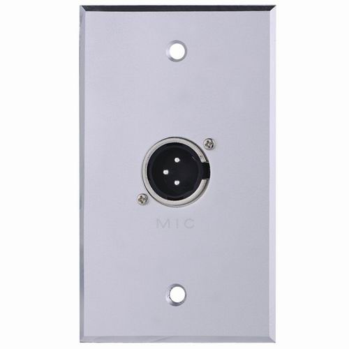 Aluminum XLR Wall Socket, Face Plate (9.2060)