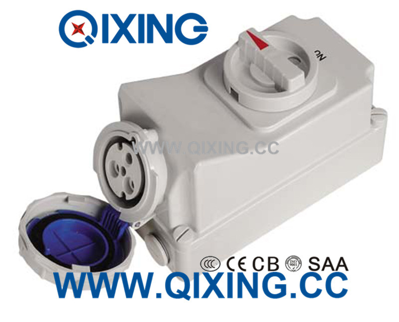 16A 3p Blue IP67 Electric Switch Socket Machine