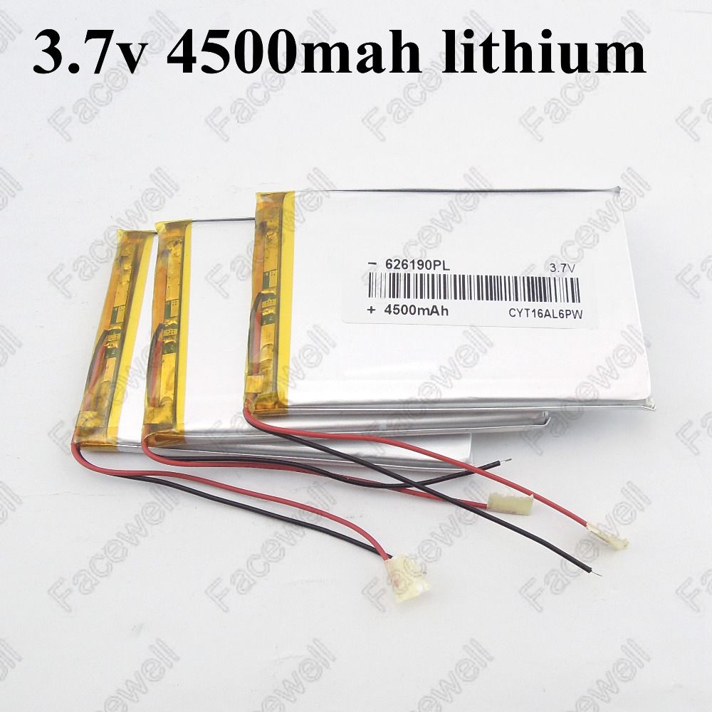 3.7V 4500mAh 626190 Lithium Polymer Batteries Tablet PC