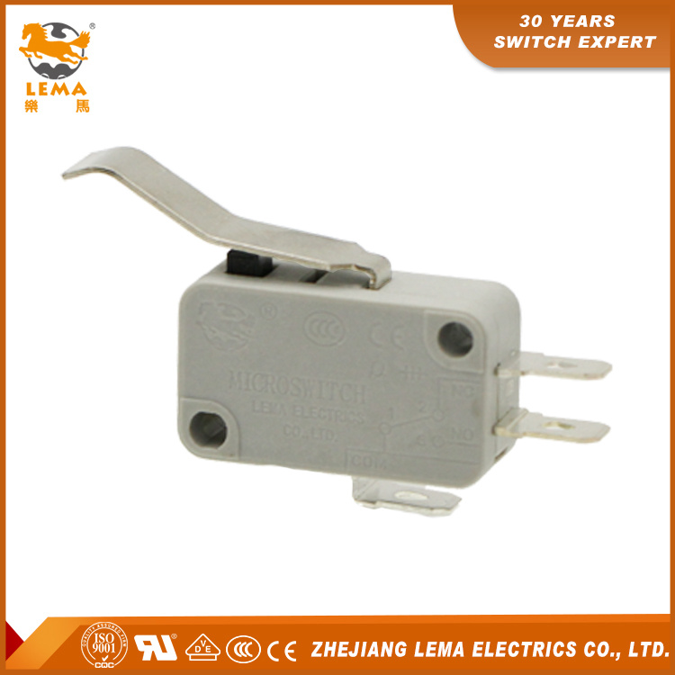 Factory Price Lema Kw7-5I2 Grey Actuator Bent Lever Micro Switch