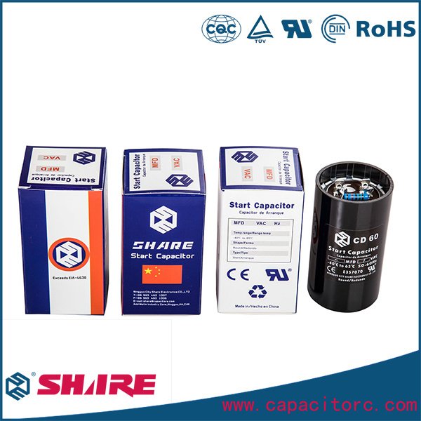 CD60 Aluminum Can Motor Start Capacitor