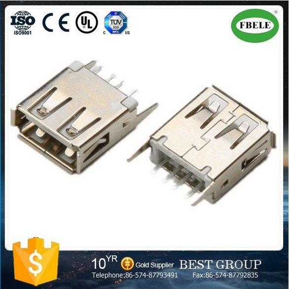 Auto Spare Part Terminal Connector Mini USB Connector Panel Mount Waterproof Connector Terminal Micro USB Connector USB Connector (FBELE)