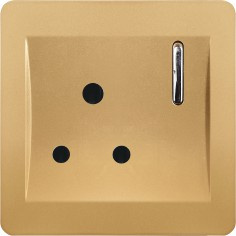 British Type Classic Design 1 Gang 15A Switched Socket