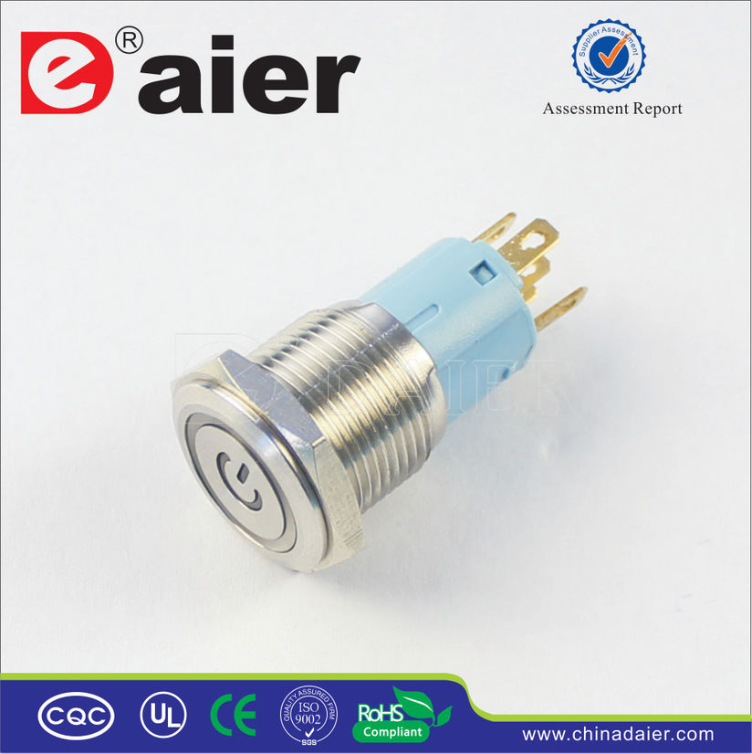 16mm Power Mark LED Push Button Switch (LAS3-16F-11EP)