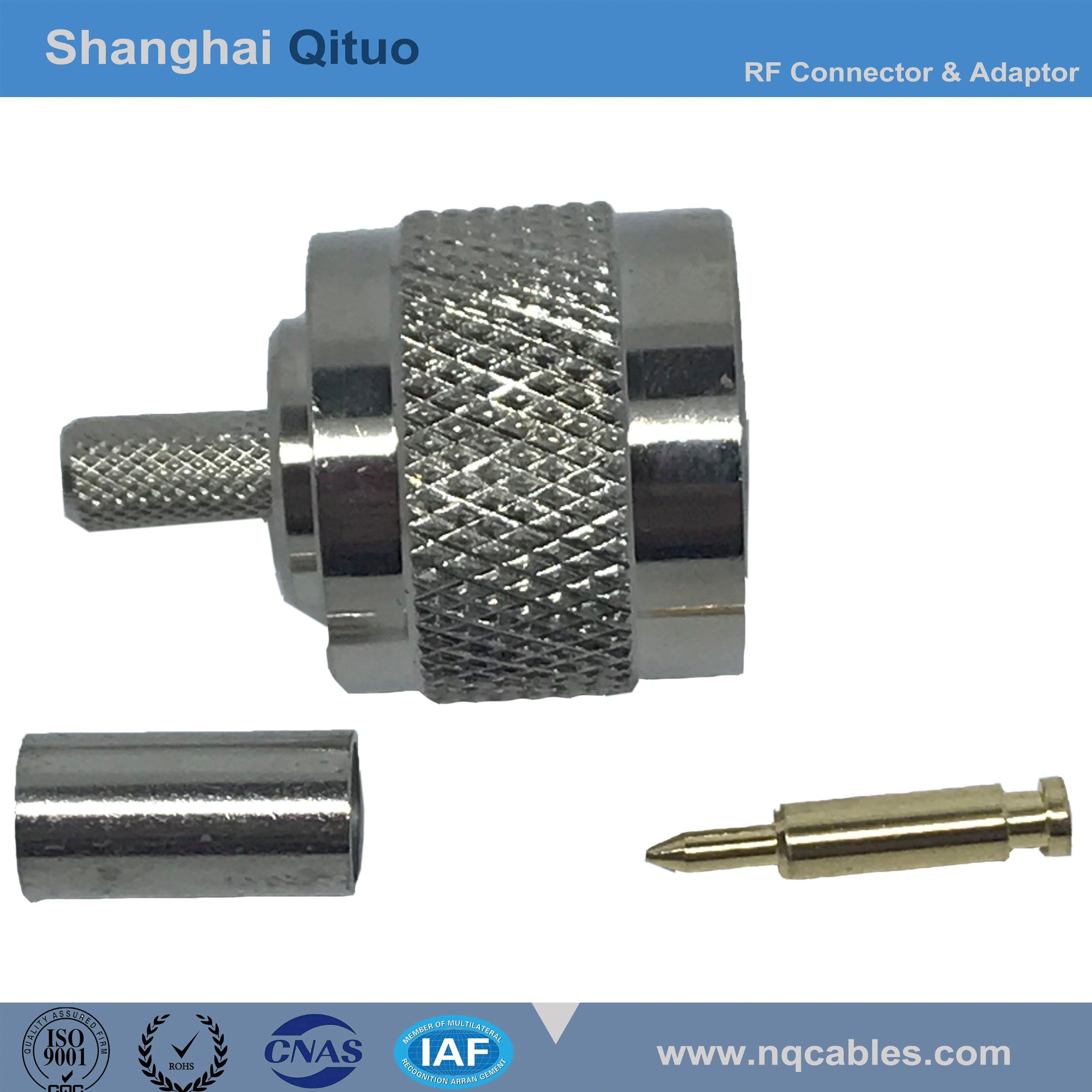 RF Connector N Straight Male Plug Crimp for Syv-50-3u (N-J-C-3)