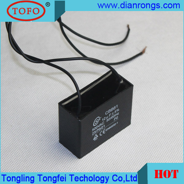Electronic Cbb61 Fan Capacitor for Fan