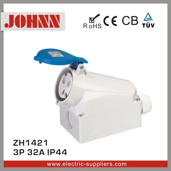 IP44 3p 32A Surface Mounted Socket for Industrial
