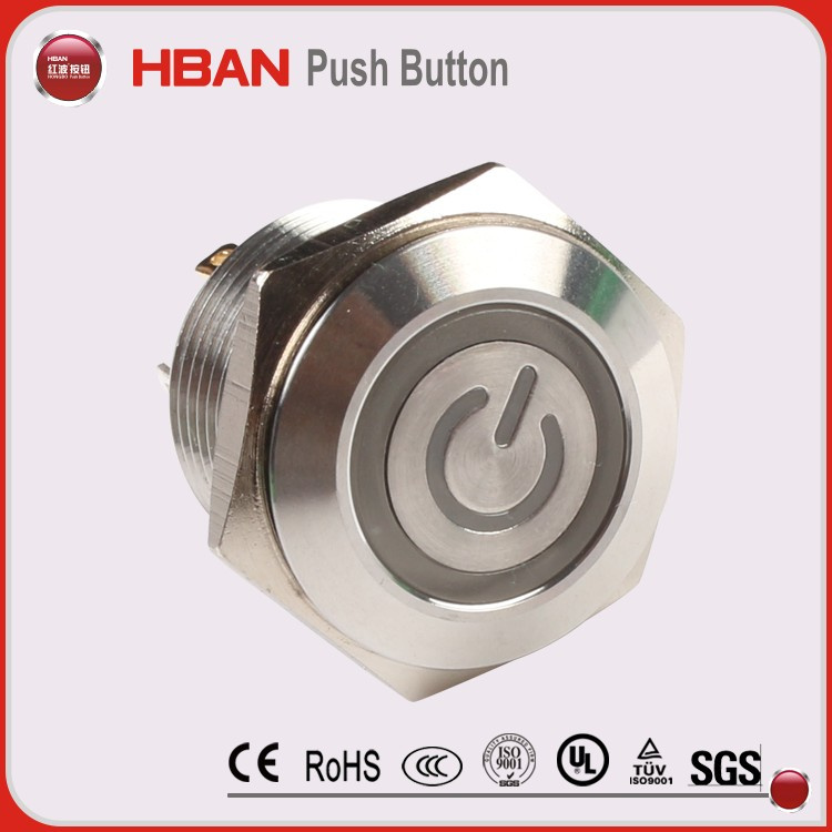 19mm Dia Momentary Push Button Wall Switch