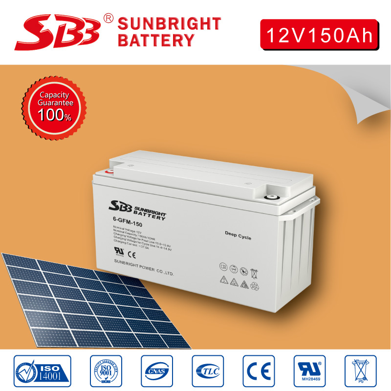 12V150ah Deep Cycle Battery for Street Lighting