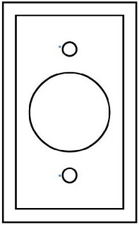 1-Gang Single Receptacle Wallplate, UL Listing