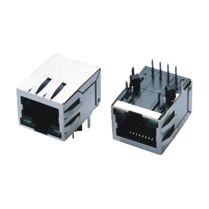 100base 1X1 Port RJ45 Shielded Without EMI LED Available Connector