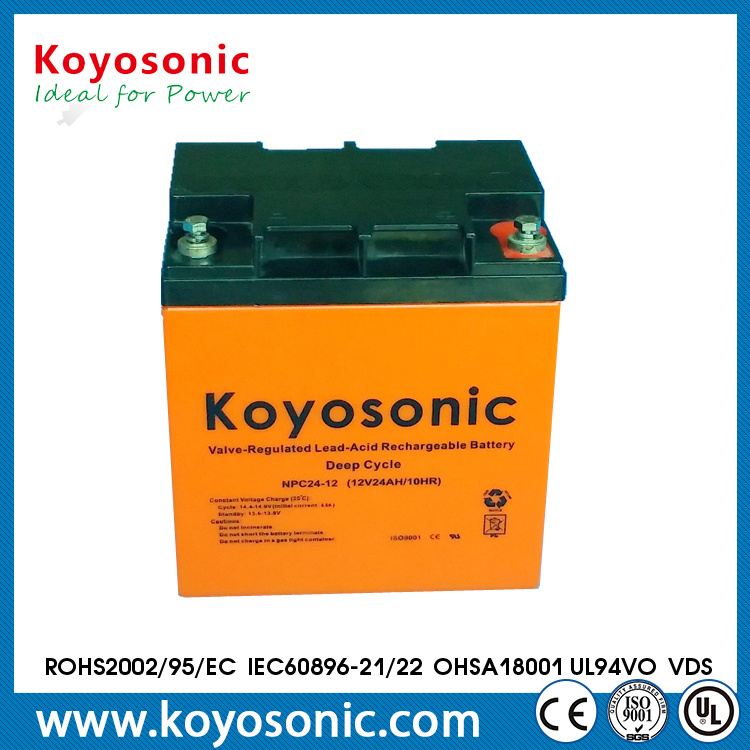 Sealed Lead Acid Deep Cycle Battery AGM Battery 12V 20ah