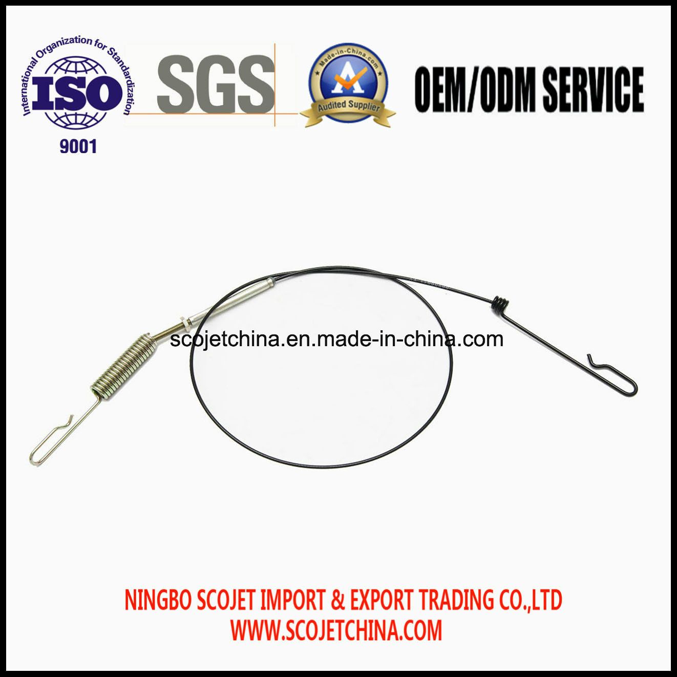Scojet Control Cable with Extensive Spring Spare Parts