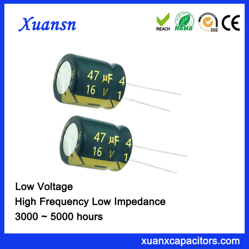 Radial Aluminum Electrolytic Capacitors 47UF 16V