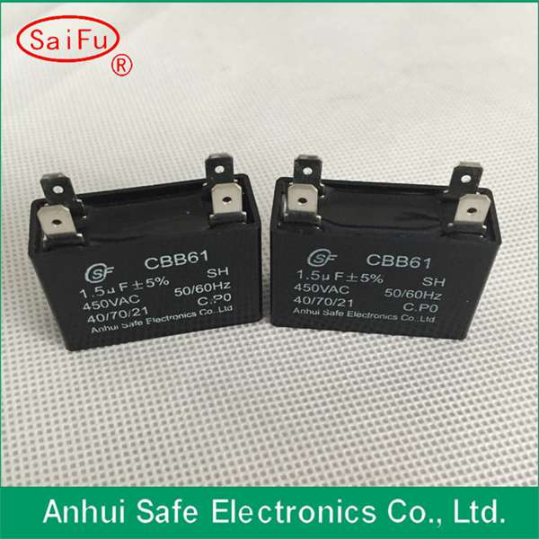 Metallized Polypropylene Film Capacitor 5UF 450V Cbb61 Capacitor