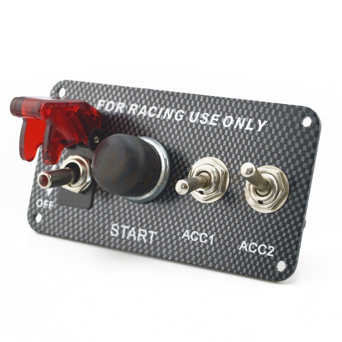 12V Racing Car Ignition Switch Panel Engine Start Push Button LED Toggle Auto