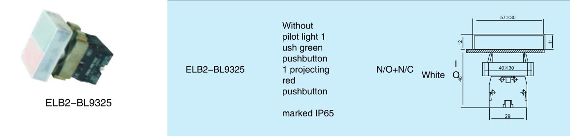 High Quality Pushbutton Switch (ELB2-BL9325)