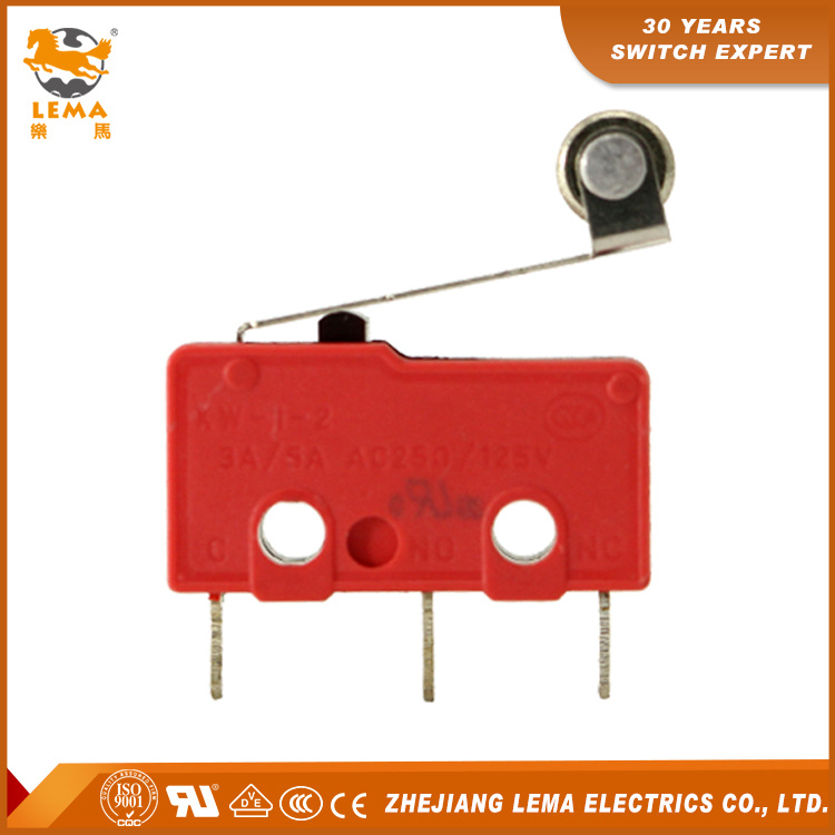 Lema Kw12-2s Roller Lever PCB Subminiature Micro Switch
