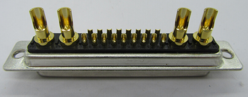13W4 Male Connector, Solder Type, , for Contacts