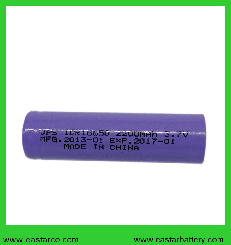Ce / UL Certificated 18650 3.7V 2200mAh Rechargeable Battery