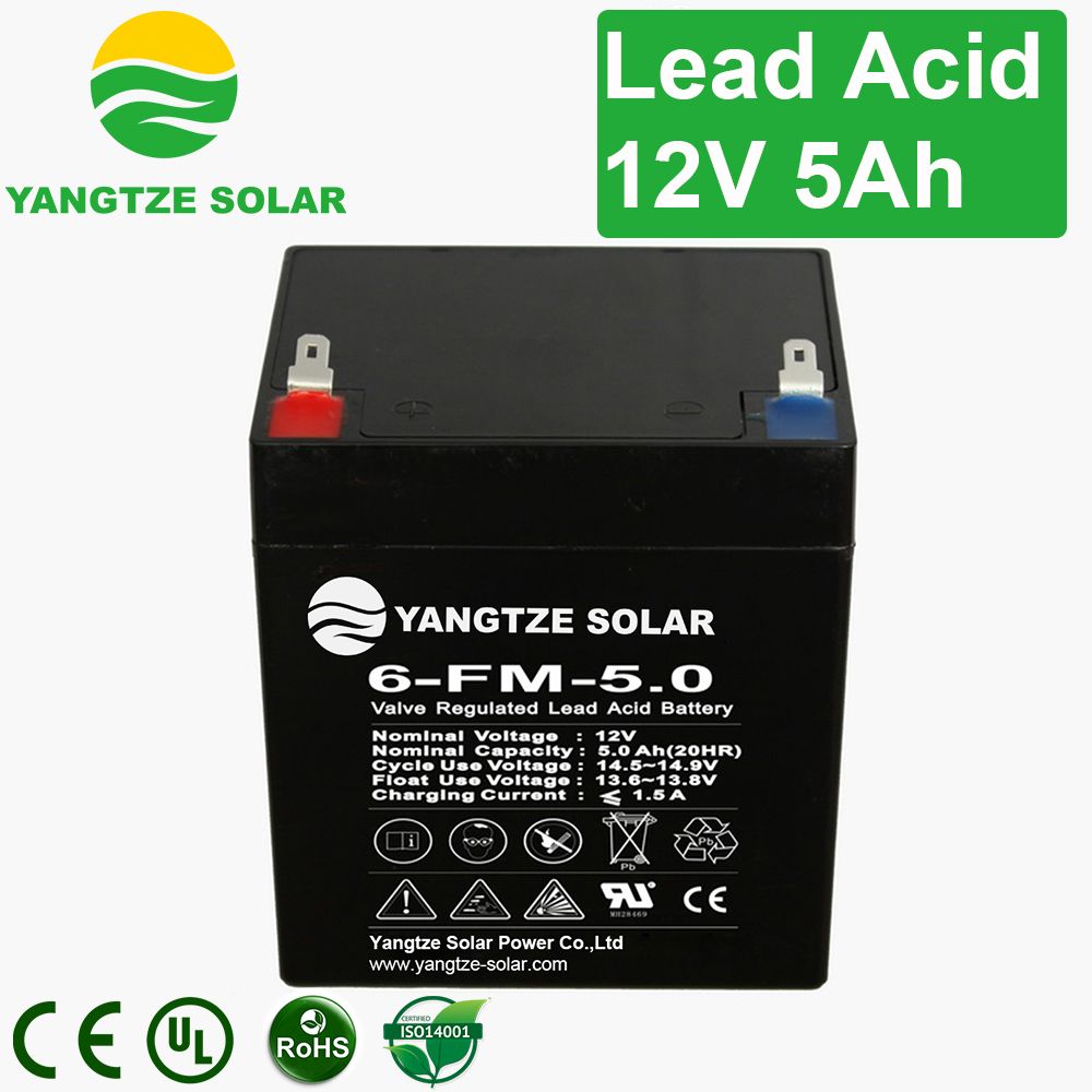 High Quality Sealed Rechargeable Battery 12V 5ah