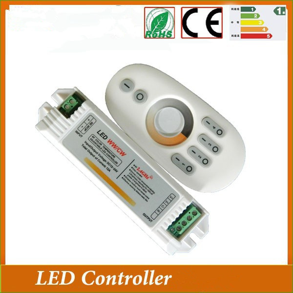 Long Plastic Shell 2.4G 4 Zone Touch Color Temperature Controller