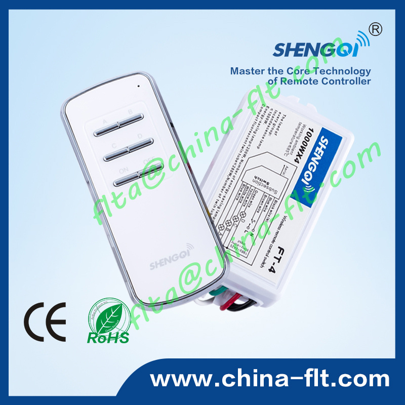 4 Channel RF Wireless Remote Controller with Ce and RoHS