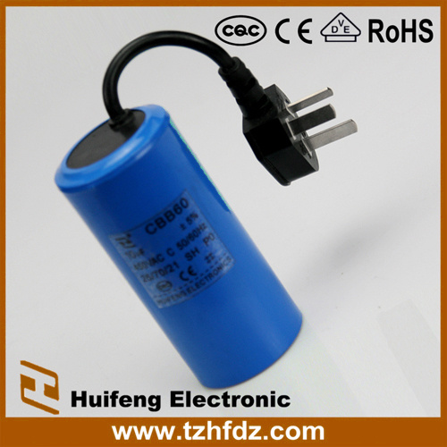 Hf AC Motor Capacitor with Cable Series 450V 10UF