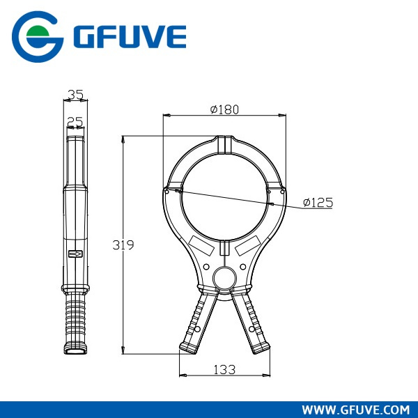 125mm Diameter High Precision 2500/5A Current Clamp CT