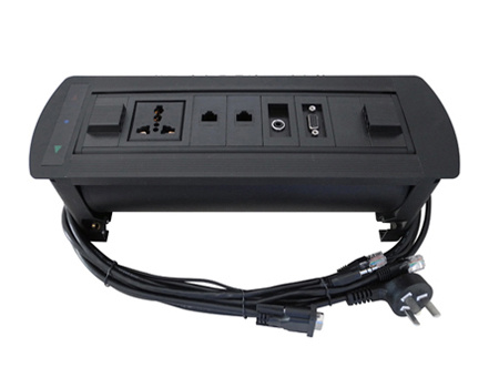 Round Edge Electrical Flipping Desktop Socket