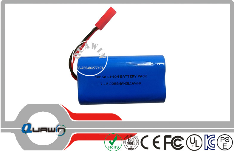 2s1p 7.4V 2200mAh Lithium Battery