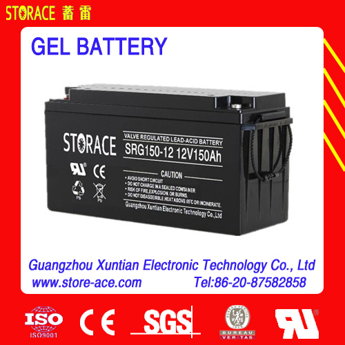 12V 150ah Deep Cycle Battery for Solar System with Long Life (SRG150-12)