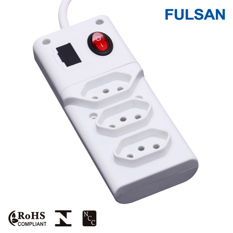 High Quality Fused Extension Power Socket with LED Indicator