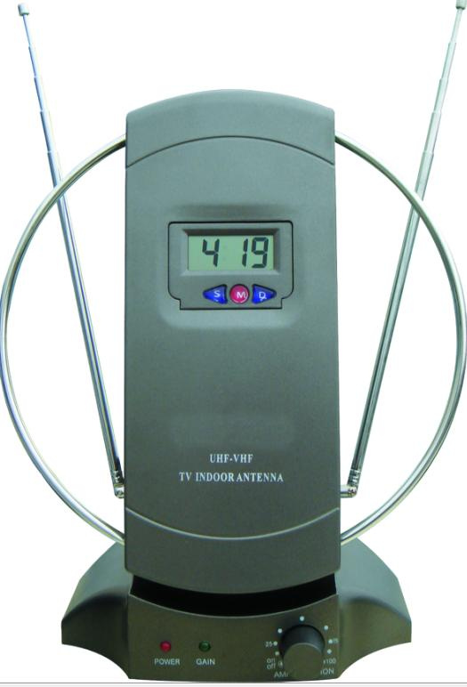Digital Indoor Antenna with LCD Clock (DF-6454C)