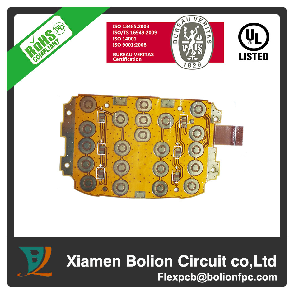 Single-Sided Flexible PCB with Immersion Gold
