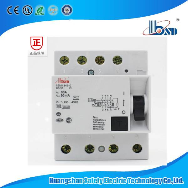 5sm1 Residual Current Circuit Breaker RCCB 4p