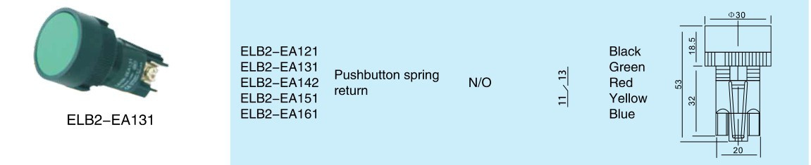 High Quality Pushbutton Switch (ELB2-EV131)