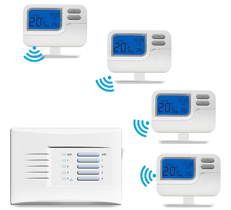 Water Heating System Room Weekly Programmable Wireless Boiler Thermostat