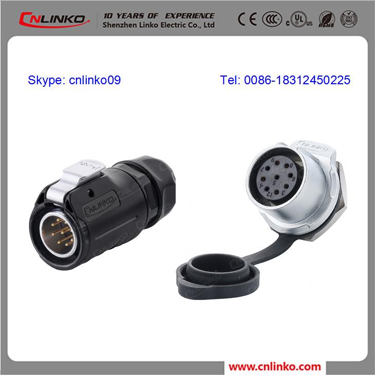 Waterproof Plastic Signal Adapter Type Connector of 9 Pin