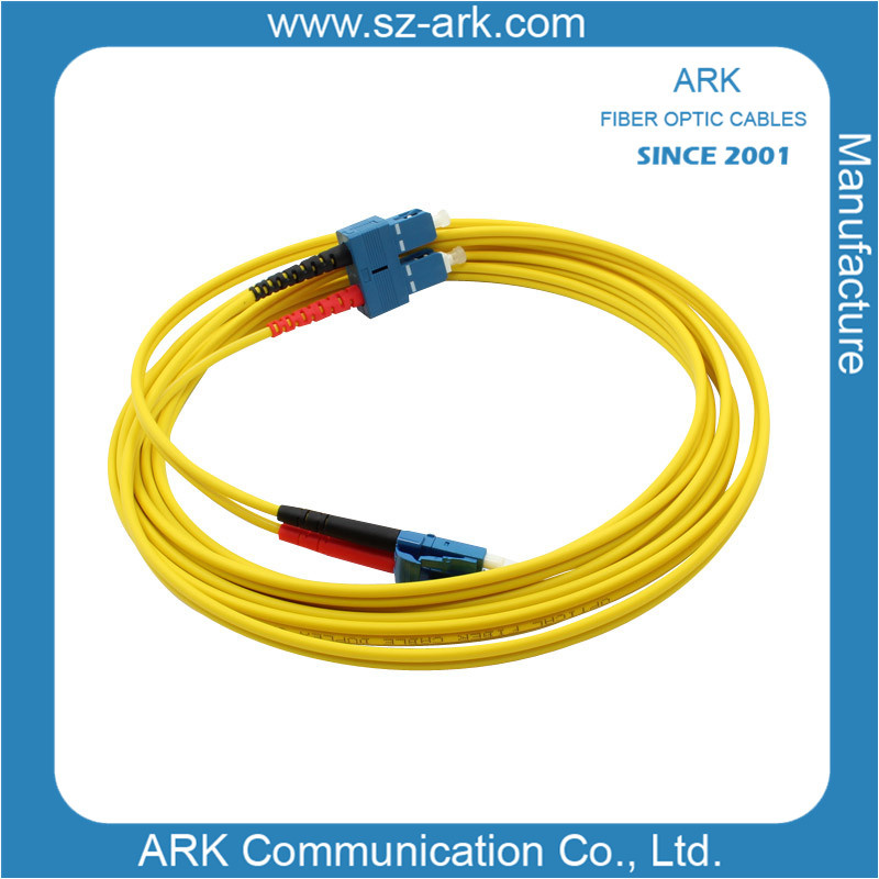 SC/PC-LC/PC Singlemode Simplex Fiber Optic Cable
