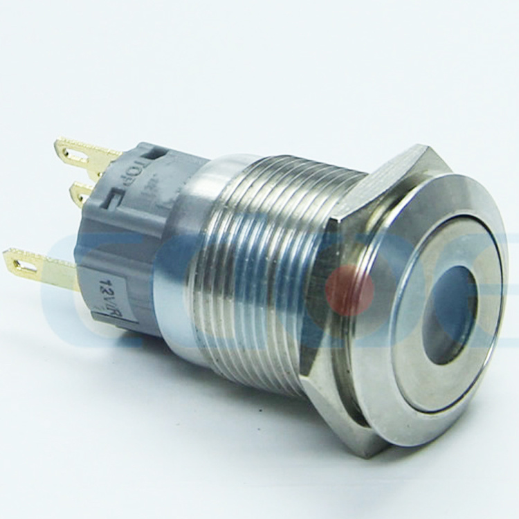 LED Illuminated Long Life Metal Push Button Switch