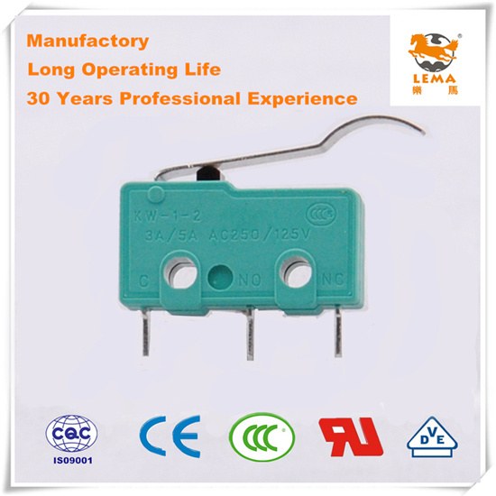 Lema Green Straight PCB Quick Connect Terminal Kw12-6s Micro Switch